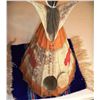 Image 1 : Model Tee-Pee Displayed on a Native American Weaving