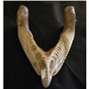 Image 3 : Walrus Bone Carved Eagle Cribbage Board