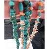 Image 2 : Necklace - Nugget Turquoise and Angel Skin Coral