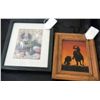 Image 1 : Two framed art pieces-One Original -Other signed Lithograph