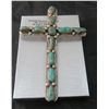 Image 1 : Turquoise and Sterling Cross