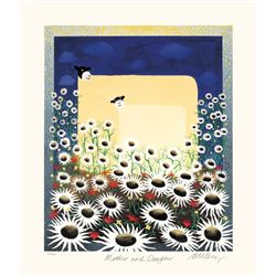 Mackenzie Thorpe 'MOTHER AND DAUGHTER' Lithograph