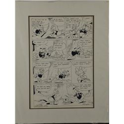 Donald Duck Original Comic Strip Disney Animation Art