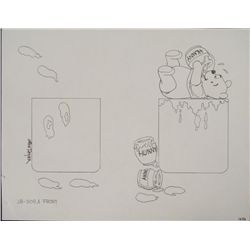 Pooh Original Signed Mike Royer Production Drawing