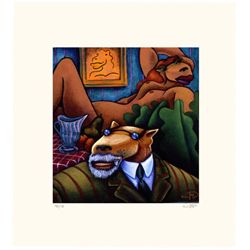 Markus Pierson 'COYOTE PORTRAIT OF MATISSE' Paper