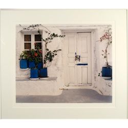 Ven Clery Signed Art Photo Village Door Photograph Frmd