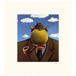 Markus Pierson 'COYOTE PORTRAIT OF MAGRITTE' Paper