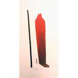Mackenzie Thorpe 'A TELEGRAPH POLE' Lithograph
