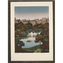 Jim Buckels Boston Public Gardens Signed Ltd Art Print