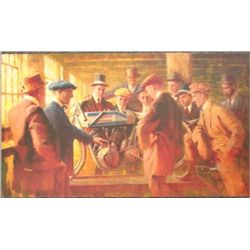 CHAMPION David Uhl Harley Davidson Motorcycle Print Art