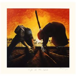 Mackenzie Thorpe 'LIFE IN THE LAND' Lithograph