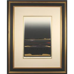 Signed LE TETSURO SAWADA ART PRINT Nightscape Framed