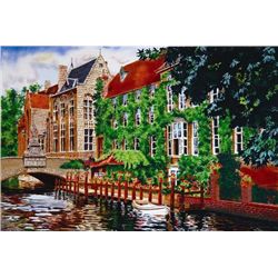 Juan Medina OPEN WINDOW IN BELGIUM Signed Art Print
