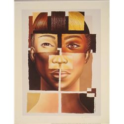 Larry Poncho Brown Signed Charity Poster Indivisible