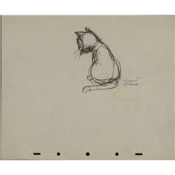 Disney Pinocchio Figaro Orig Production Drawing Culhane