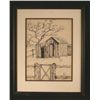 Image 1 : B.A. Rawn Original Ink Drawing Country Barn Framed