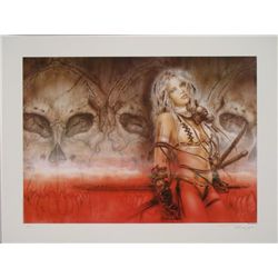 Magenta Underground Print Woman Warrior Luis Royo