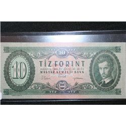 1969 Budapest 10 Tiz Forint Bank Note