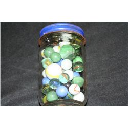 Jar of Vintage Marbles