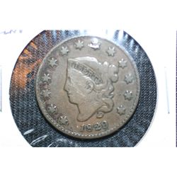 1829 Large Cent XF-BU