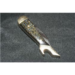 Combination Knife & Bottle Opener in the Shape of a Ladies Leg & Heel