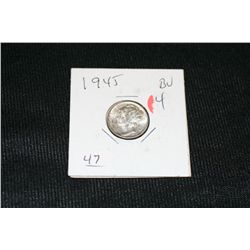 1945 Mercury Dime BU