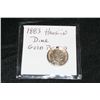Image 1 : 1883 Hawaiian Dime Gold Plated