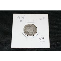 1914-D Barber Dime