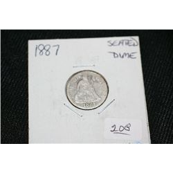1887 Seated Liberty Dime