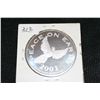Image 1 : 2001 Peace on Earth Commemorative September 11th Coin, One Troy Ounce .999 Fine Silver