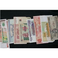 Lot of 10, Foreign Bank Notes various conditions & dates