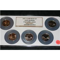 2003-S Clad Proof Set State Quarters NGC Graded PF-69 Ultra Cameo