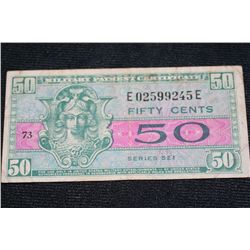 Military Payment Certificate 50 Cents