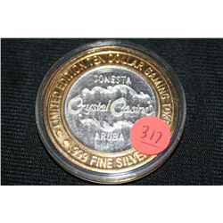 Crystal Casino, Aruba Limitied Edition $10 Gaming Token