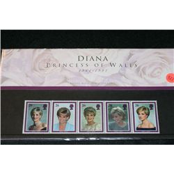 Diana Princess of Wales Royal Mail Mint Stamps