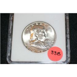 1951-S Ben Franklin Half AHCGS Graded MS64