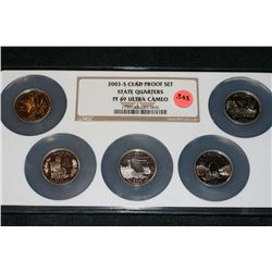 2003-S Clad Proof Set State Quarters NGC Graded PF-69 Ultra Cameo