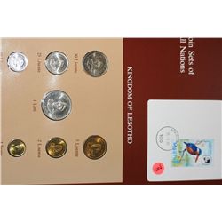 Kingdom of Lesotho Coin Set and Stamp