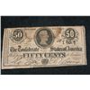 Image 1 : 1864 Confederate State 50 Cent Bank Note