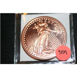 2011 Liberty Copper Round One AVDP Ounce