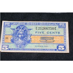 Military Payment Certificate 5 Cent