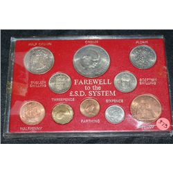 British Coin Set "Farewell to the Pound.S.D System"