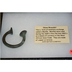 Slave Bracelet "Manilla" from the 1600-1800