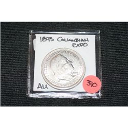 1893 Columbian Exposition Commemorative Half Dollar AU