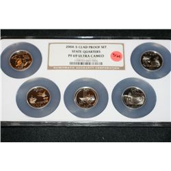 2004-S Clad Proof Set State Quarters NGC Graded PF69 Ultra Cameo