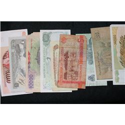 Lot of 10, Foreign Bank Notes various conditions & dates