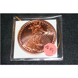 2011 Liberty Copper Round One AVDP Ounce