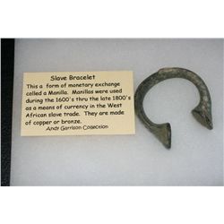 Slave Bracelet "Manilla" from the 1600-1800