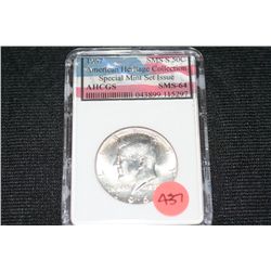 1967 Kennedy Half Dollar AHCGS Graded MS64 Special Mint Set Issue
