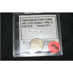 1942 Netherlands East Indies AR 1/10 Guilden